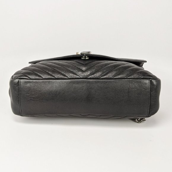 SOLD Saint Laurent Black Large College Bag - Picture 9 of 12